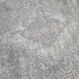 Diana Light Grey Medallion Transitional Rug