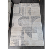Diana Cream Beige Abstract Shapes Rug
