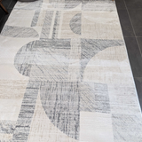 Diana Cream Beige Abstract Shapes Rug