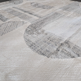 Diana Cream Beige Abstract Shapes Rug