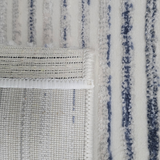 Diana Arc Lines Cream Blue Modern Rug