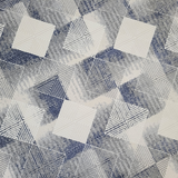 Diana Cream Blue Chevron Geometric Modern Rug