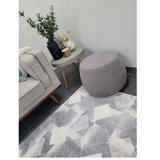 Diana Grey Chevron Geometric Modern Rug