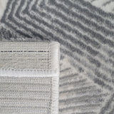 Diana Grey Chevron Geometric Modern Rug