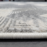 Diana Grey Chevron Geometric Modern Rug