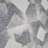 Diana Grey Chevron Geometric Modern Rug