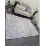 Diana Grey Geometric Abstract Rug