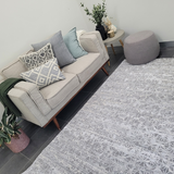 Diana Grey Geometric Abstract Rug