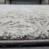 Diana Grey Geometric Abstract Rug