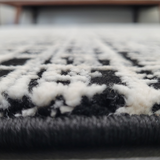 Diana Black Stripe Abstract Rug
