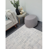 Diana Cream Stripe Abstract Rug