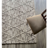 Darcy Diamond Ivory Stone Felted Wool Rug