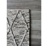 Darcy Diamond Ivory Stone Felted Wool Rug