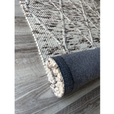 Darcy Diamond Ivory Stone Felted Wool Rug