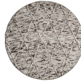 Darcy Diamond Ivory Stone Felted Wool Rug