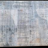 Diana Arc Lines Grey Cream Modern Rug
