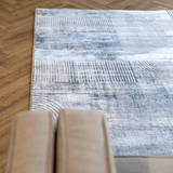 Diana Arc Lines Grey Cream Modern Rug