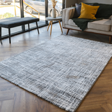 Diana Grey Stripe Abstract Rug