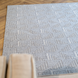 Diana Light Grey Angular Arrow Geometric Rug