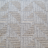 Diana Light Grey Angular Arrow Geometric Rug