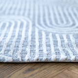 Diana Light Grey Arched Modern Textured Rug