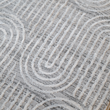 Diana Light Grey Arched Modern Textured Rug