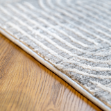 Diana Light Grey Arched Modern Textured Rug