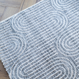 Diana Light Grey Arched Modern Textured Rug