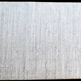 Diana Light Grey Arched Modern Textured Rug