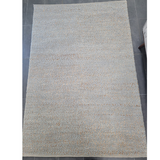 Evie Blue Handwoven Braided Wool Blend Rug