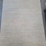 Evie Blue Handwoven Braided Wool Blend Rug