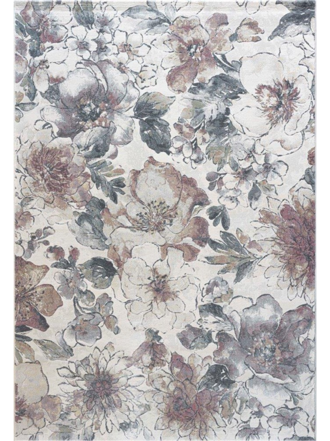 Eden Beige Charcoal Transitional Rug