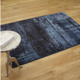 Eden Navy Distressed Abstract Rug
