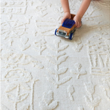 Isla Ivory Kids Textured Wool Rug