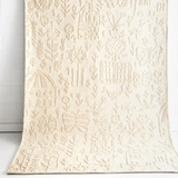 Isla Ivory Kids Textured Wool Rug