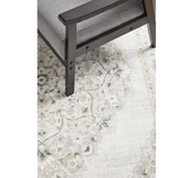 Emira Green Off White Ornate Medallion Rug