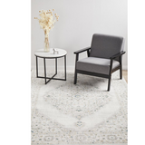 Emira Green Off White Ornate Medallion Rug