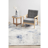 Emira Navy Grey Abstract Rug