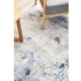Emira Navy Grey Abstract Rug