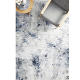 Emira Navy Grey Abstract Rug