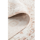 Emira Peach Ivory Ornate Floral Rug