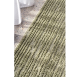 Emma Dark Green Linear Textured Rug