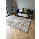 Poppy Beige Bubble Shaggy Rug