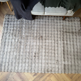 Poppy Beige Bubble Shaggy Rug