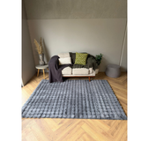 Poppy Charcoal Grey Bubble Shaggy Rug