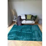 Poppy Emerald Green Bubble Shaggy Rug