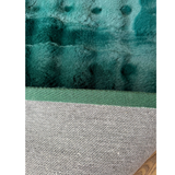 Poppy Emerald Green Bubble Shaggy Rug