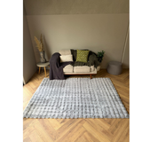 Poppy Silver Bubble Shaggy Rug