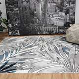 Freedom Blue Multicoloured Tropical Pattern Rug