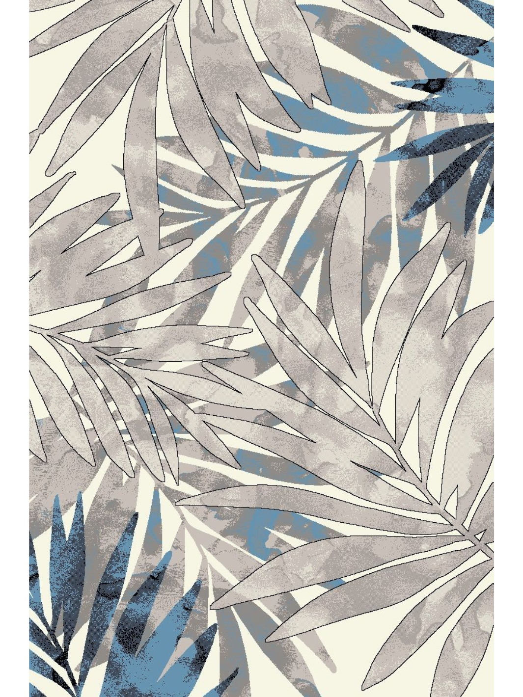 Freedom Blue Multicoloured Tropical Pattern Rug